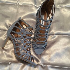 Steve Madden Light Blue Cage Heels 8.5